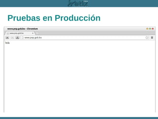 Pruebas en Producción

 