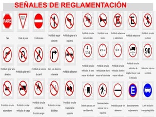 SEÑALES DE REGLAMENTACIÓN
 