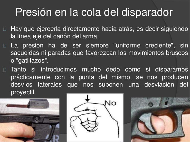 medidas de seguridad, en el manejo de armas
