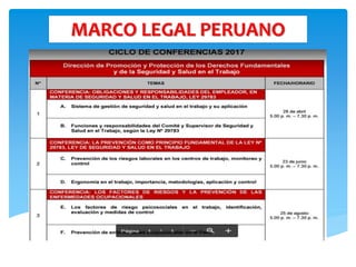 MARCO LEGAL PERUANO
 