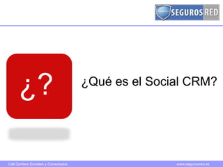 ¿? ¿Qué es el Social CRM? 