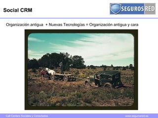 Social CRM Organización antigua  + Nuevas Tecnologías = Organización antigua y cara 