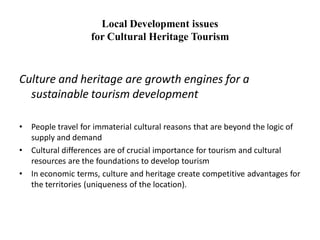 CULTURE AND HERITAGE TOURISM | PDF