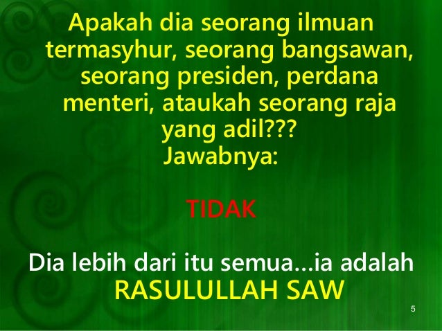 Sehari di rumah Rasulullah SAW