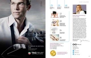 Mag. Kristina Mikek,
Dr. med., Spez. der
Ophthalmologiee
Das Augenzentrum für refraktive
Chirurgie Morela okulisti wurde von
der Organisation Joint COMMISSION
International akkreditiert.
Damit die Entscheidung
leichter fällt
Die refraktive Augenchirurgie konnte in den
vergangenen zehn Jahren erhebliche Fort-
schritte verzeichnen. Eingriffe zur Korrektur
der Augendioptrie sind inzwischen an der
Tagesordnung und einem breiten Publikum
zugänglich geworden. Mit der Entwicklung
neuer Technologien und neuer Intraokular-
linsen sowie mit der Weiterentwicklung der
operativen Techniken wird dieses Feld zuneh-
mend komplexer. Für eine Person, die sich für
eine Operation entscheidet, wird es immer
schwieriger, einen objektiven Überblick über
die bestehenden Möglichkeiten zu erhalten
und die grundlegenden Stärken und Schwä-
chen der einzelnen Techniken zu verstehen.
In dieser Sonderausgabe unseres Magazins
haben wir unser Bestes gegeben, um umfas-
sende und transparente Informationen über
die häufigsten Eingriffe zur Korrektur der Di-
optrie zusammenzutragen. Wir hoffen, dass
dies Ihre Entscheidung erleichtern und Ihnen
dabei helfen wird, wieder besser zu sehen.
Korrektur der
Augendioptrie mit
einem Laser
Korrektur der
Dioptrie durch
Einfügen einer
Intraokularlinse
Operation des
grauen Stars
Verschwommene
Spuren der Zeit
12
18
34
36
Beiträge zu den
Fachbereichen
Die Angst vor
dem Laser
überwinden
Interview
Dr. Peter Paul
Fritsch
Morela okulisti
Tehnološki park 21
1000 Ljubljana-Brdo
Slowenien
www.morela.at
Herausgeber: Morela okulisti d.o.o. und Artros d.o.o.
Chefredakteurin: Suzana Pavlič
Exekutivredakteurin: Urška Henigman
Ideen- und Designkonzept, Redaktion und
Produktion: PM, poslovni mediji d.o.o., www.p-m.si
Druck: Schwarz Print d.o.o.
Druckdatum: April 2013
Auflage: 1000 Exemplare
Nummer: Sonderausgabe
info@morela.at
+386 1 510 23 40
2924 40
C-Flex
ExcEptional lightwEight of 3,9 grams
100% flExiblE carbon fibEr tEmplEs
purE titanium bridgE and lugs
eyewear in motion
3
Inhalt / Leitartikel
 