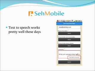 Text to speech works pretty well these days