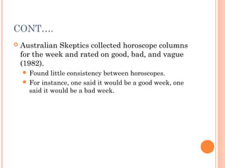 Horoscope Column general knowledge | PPT