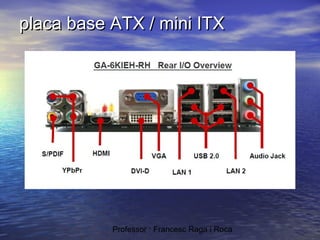 placa base ATX / mini ITX

Professor : Francesc Raga i Roca

 