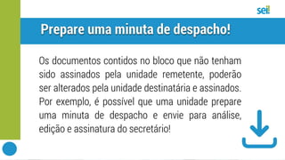 SEI | Bloco de assinatura