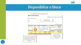 SEI | Bloco de assinatura