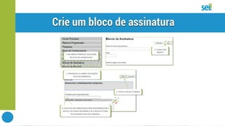 SEI | Bloco de assinatura