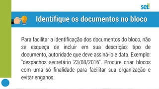 SEI | Bloco de assinatura