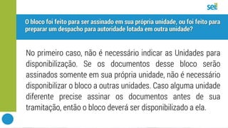 SEI | Bloco de assinatura