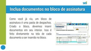 SEI | Bloco de assinatura