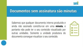 SEI | Boas práticas | Tipos de blocos