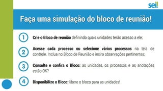SEI | Boas práticas | Tipos de blocos