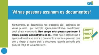 SEI | Boas práticas | Tipos de blocos