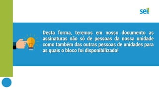 SEI | Boas práticas | Tipos de blocos