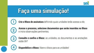 SEI | Boas práticas | Tipos de blocos