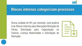 SEI | Boas práticas | Tipos de blocos