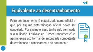 SEI | Cancelar  documento