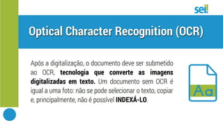 SEI | Dicas para digitalizar documentos e processos
