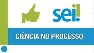 SEI | Ciência no processo e documento