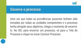 SEI | Concluir processo