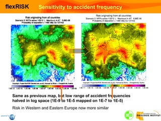 Severe accidents of nuclear power plants in Europe: possible consequences and mapping of risk