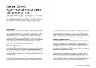 jirA-einführung:
wArum Professionelle unter-
stützung wichtig ist
die Einführung einer software wie jirA – so ausgereift und mächtig sie sein mag – ist kein
selbstläufer: mitarbeiter sind andere kommunikationswege (stichwort: Aufgabenverwaltung
per E-mail) oder ein anderes bug-tracking-system gewöhnt und müssen aktiviert werden.
Unternehmen benötigen eine strategie, um auch skeptiker ins boot zu holen. die software
muss in die bestehende infrastruktur eingegliedert werden. deshalb sollte man bei der
jirA-Einführung auf einen erfahrenen Partner wie //sEibErt/mEdiA zurückgreifen.




mitarbeiteraktivierung
Auch die beste Usability bringt nicht viel, wenn die Mitarbeiter die Notwendigkeit und die Vorteile   lich und intensiv mit JIRA, kennen das System bis ins Detail und vermitteln Know-how systema-
von JIRA sowie das Konzept nicht verstanden haben, für das die Software steht. Zentrale Bedeu-        tisch und am praktischen Beispiel. Wie abonniert und beobachtet man Vorgänge? Wie werden
tung hat deshalb die intensive Aufklärung der Mitarbeiter über die Funktionsweisen des Systems,       Burn-down-Charts generiert und ausgewertet? Wie kann JIRA optimal bei der agilen Software-
über die notwendige Veränderung der Kommunikationskultur und über die Vorteile für jeden              Entwicklung eingesetzt werden? Wie werden Zugriffsrechte vergeben, wie Workflows konfigu-
Einzelnen und für das ganze Unternehmen. Wir unterstützen Sie dabei, schon in der Anfangs-            riert? Wie funktioniert die sichere Kundenintegration? Mit unseren individuellen Mitarbeiter- und
phase der Einführung viele Barrieren zu beseitigen und Skepsis auszuräumen. Wir stellen Ihnen         Administratorenschulungen helfen wir Ihnen, die Einarbeitungszeiten möglichst kurz zu halten.
Personas (prototypische Nutzer) zur Verfügung, die aufzeigen, wie Sie mit Zweiflern umgehen
sollten und wie Sie JIRA-begeisterte Mitarbeiter besonders fördern können. Unsere Erkenntnisse        integration in die bestehende infrastruktur
über Herausforderungen und Stolperfallen bei der JIRA-Einführung beruhen auf Dutzenden                Nicht zuletzt ist die Vernetzung zwischen Systemen eine wichtige Voraussetzung für eine funk-
Projekten. Auf dieser Grundlage können wir sinnvolle, wirksame Maßnahmen entwickeln und               tionierende Infrastruktur im Unternehmen. JIRA verfügt über eine ausgezeichnete API, die
gemeinsam mit Ihnen eine individuelle Einführungsstrategie erarbeiten.                                die Anbindung an Systeme wie die Projektmanagement-Software, die Zeiterfassung, das Firmen-
                                                                                                      wiki und das E-Mail-System ermöglicht. Die Programmierer und Systemadministratoren von
effiziente und produktive nutzung                                                                     //SEIBERT/MEDIA sind erfahren in der Anpassung und Integration von JIRA, kennen die möglichen
Die effiziente Nutzung des neuen Kommunikationskanals ist eine Herausforderung, denn JIRA             Problemquellen und migrieren bestehende Aufgaben aus anderen Systemen. Unsere Entwickler
soll sich nahtlos in die bestehende Kommunikationsstruktur einfügen. Welche Anhänge gehören           haben zudem selbst Plugins für Atlassian-Produkte entwickelt und können JIRA noch enger auf
ins Wiki und welche in JIRA-Tickets? Wo wird projekt- und aufgabenrelevanter E-Mail-Verkehr           die Anforderungen Ihres Unternehmens zuschneiden.
hinterlegt? Wie müssen Mitarbeiter und Projektmanager mit JIRA arbeiten? Wir unterstützen Sie
bei der Entwicklung sinnvoller, individueller Richtlinien und Kommunikationsmuster, die Ihnen
helfen, sowohl JIRA als auch Ihre bestehenden Kommunikationskanäle so produktiv und effizient         Um eine möglichst schnelle Etablierung und produktive Nutzung sicherzustellen, sollten sich
wie möglich zu nutzen.                                                                                Unternehmen von Profis unterstützen lassen. //SEIBERT/MEDIA verfügt über umfassende Er-
                                                                                                      fahrungen mit JIRA. Wir verwenden das System in unseren eigenen Projekten sowie in Kunden-
mitarbeiterschulung                                                                                   projekten und haben bereits zahlreiche Unternehmen bei der JIRA-Einführung unterstützt. Als
JIRA ist intuitiv und hat eine sehr gute Usability. Dennoch kommt die Einführung einer so kom-        Full-Service-Dienstleister beraten wir Sie, richten das System ein, integrieren es in Ihre bestehende
plexen Software nicht gänzlich ohne Schulungsaufwand aus. Unsere Berater arbeiten selbst täg-         Infrastruktur und passen die Software Ihren unternehmensspezifischen Prozessen an.




                                                                                                                                                                    AUFgAbEnmAnAgEmEnt mit jirA 16 / 17
 