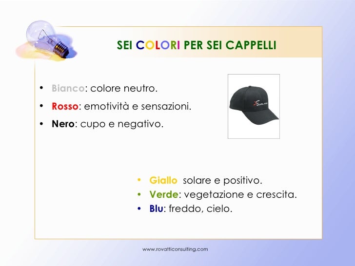 Sei Cappelli Per Pensare Esercizi Pdf