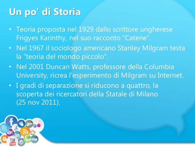 Cosa Indica La Teoria Dei Sei Gradi Di Separazione