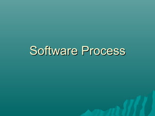 Software ProcessSoftware Process
 