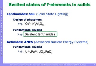 Ab initio studies on the luminescence of f-elements in solids | PPT