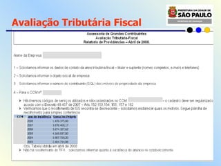 Avaliação Tributária Fiscal 