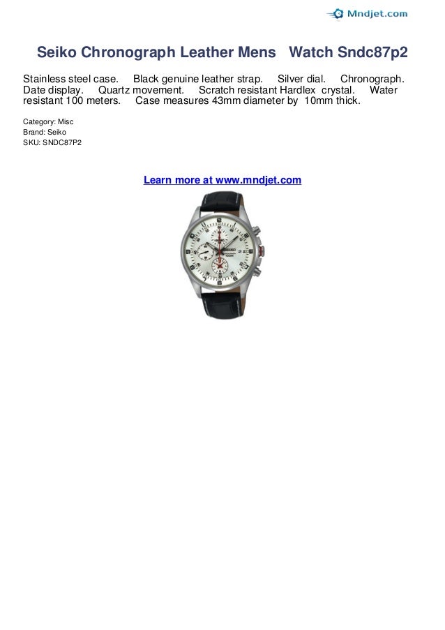 seiko men's sndc87p2
