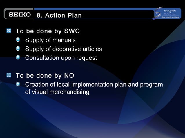 Seiko visual merchandising training | PPT