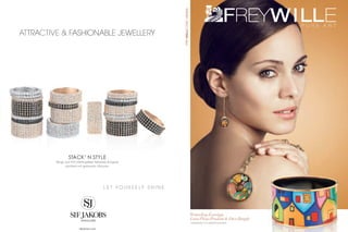 ATTRACTIVE  FASHIONABLE JEWELLERY 
Ringe aus 925 Sterlingsilber teilweise Rotgold 
plattiert mit gefassten Zirkonen 
sifjakobs.com 
