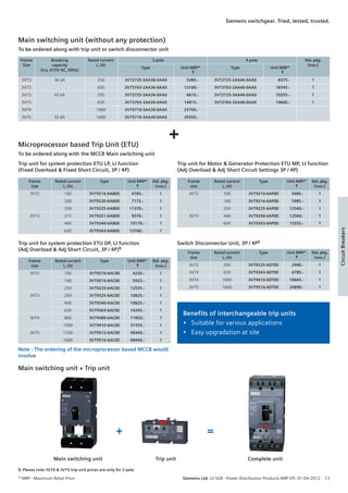 Seimens list price april 2012 | PDF