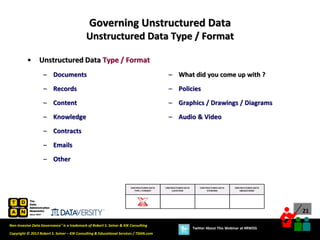 Real World Data Governance Governing Unstructured Data | PDF