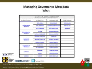 Real-World Data Governance: Managing Governance Metadata for Mass ...