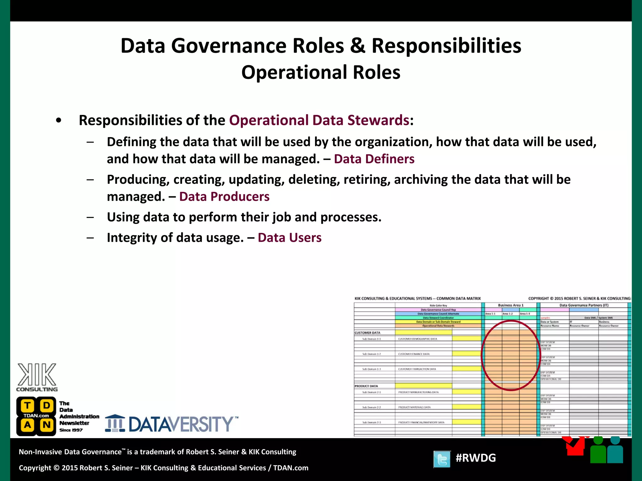 Real-World Data Governance: Data Governance Roles & Responsibilities | PDF