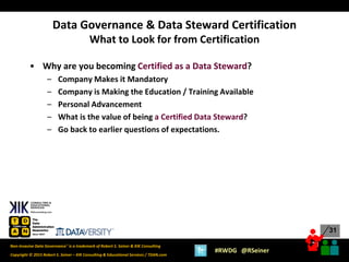 Data Governance & Data Steward Certification | PDF