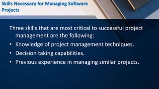 Responsibilities of a Software Project Manager | PPTX