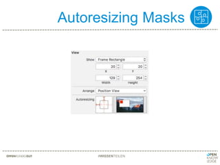 Autoresizing Masks
#WISSENTEILEN
 