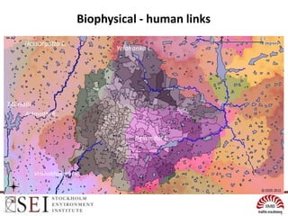 Biophysical - human links
      Hessargatta L.
                                  Yelahanka L.




T.G.Halli
       Arkavathi R..


                                        Bellandur L..



            Vrishabhavathi R.
 