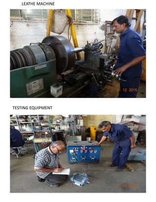 TESTING EQUIPMENT
LEATHE MACHINE
 