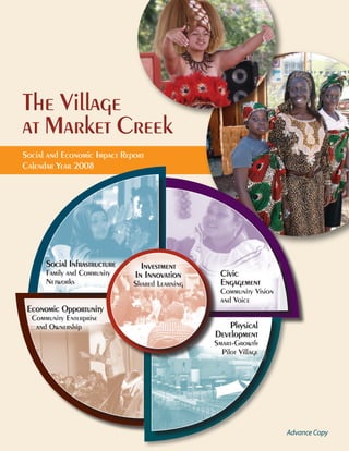 The Village
at Market Creek
Social and Economic Impact Report
Calendar Year 2008




                                    Advance Copy
 