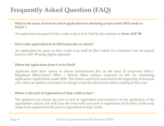 Seis3 Form.pdf Service Export from India Scheme (SEIS) | PDF