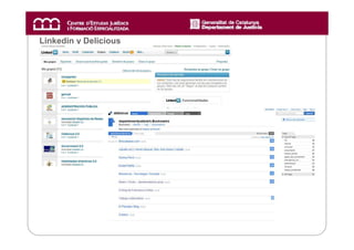 Linkedin y Delicious
 